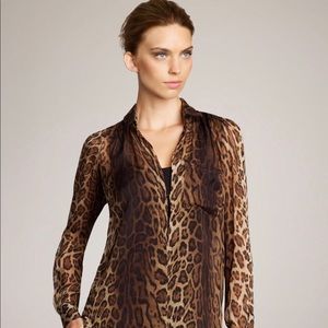 Haute Hippie Leopard Blouse - Size XS 😻